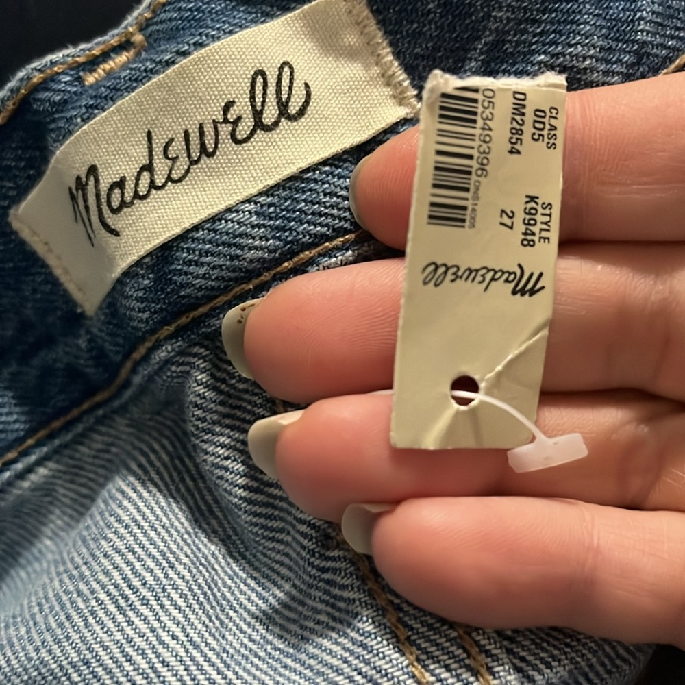 Madewell denim Skirt in Glencrest Wash: Rip and Repair Edition 27 new - Picture 9 of 9